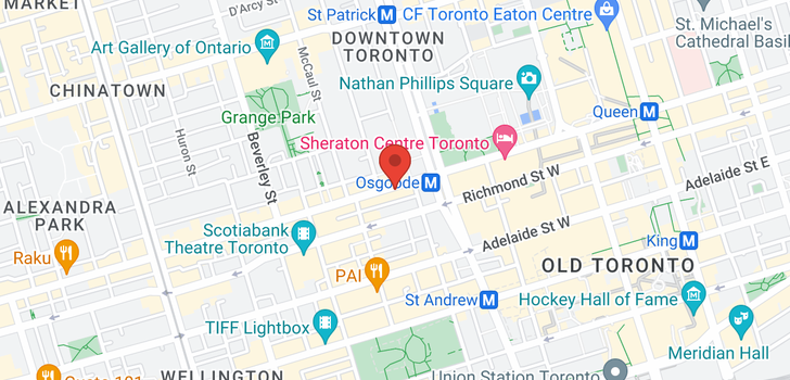 map of 225 QUEEN ST W